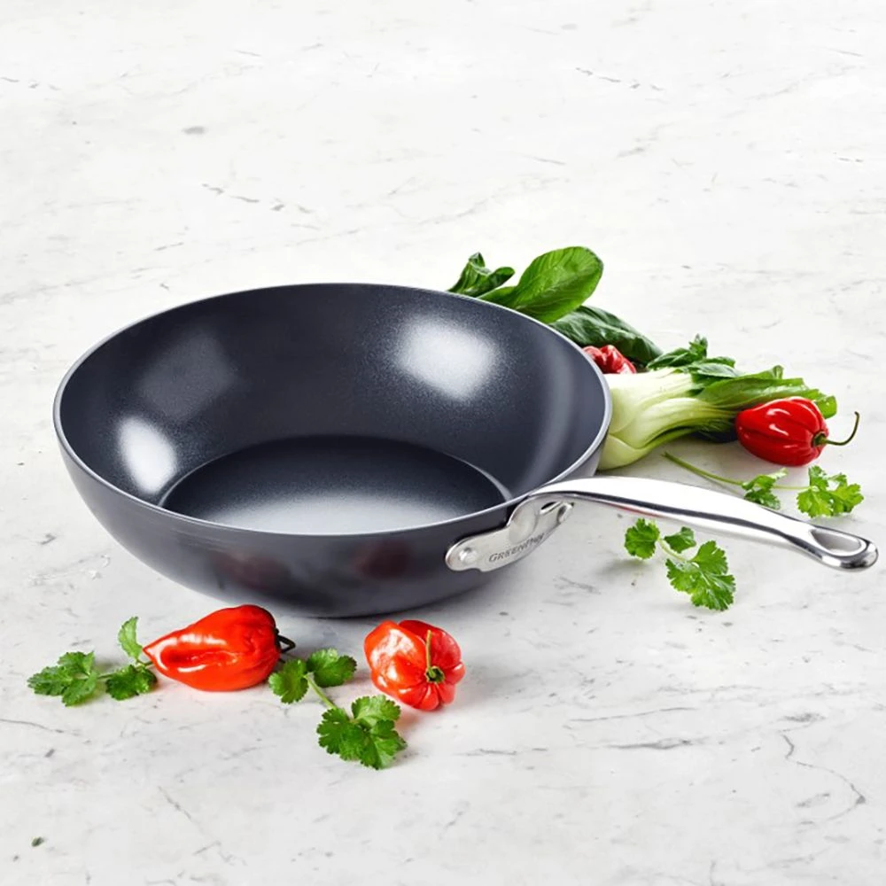 Greenpan Barcelona Pro Wok 28cm / 3.65L 4 Greenpan Barcelona Pro Wok 28cm / 3.65L - Image 2