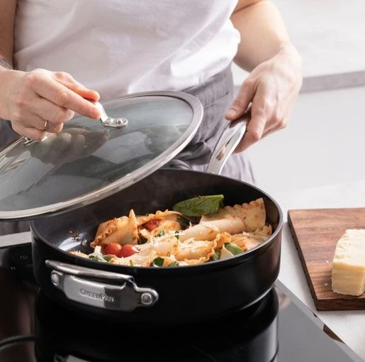 Greenpan Barcelona Pro Skillet Covered 28cm / 4.6L 4 Greenpan Barcelona Pro Skillet Covered 28cm / 4.6L - Image 2