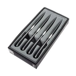 Robert Welch Contour Noir Satin Steak Knife Serrated 4 Piece Set 14 Robert Welch Contour Noir Satin Steak Knife Serrated 4 Piece Set -Kitchenknives Shop cobsa1012v4 contour noir 4pc steak knife set serrated 1