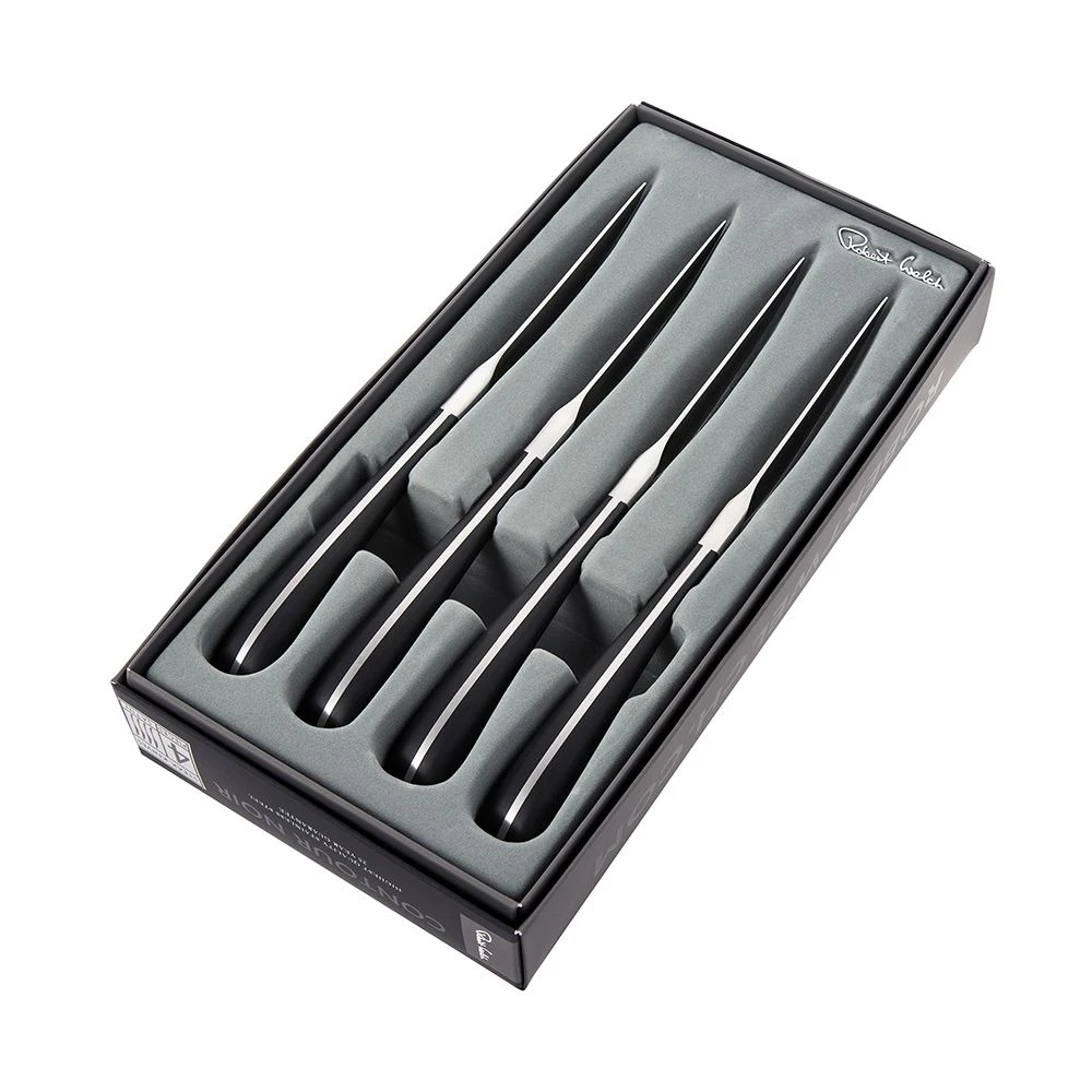 Robert Welch Contour Noir Satin Steak Knife Serrated 4 Piece Set 7 Robert Welch Contour Noir Satin Steak Knife Serrated 4 Piece Set - Image 5
