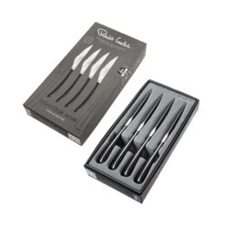 Robert Welch Contour Noir Satin Steak Knife Serrated 4 Piece Set 16 Robert Welch Contour Noir Satin Steak Knife Serrated 4 Piece Set -Kitchenknives Shop cobsa1012v4 pt07