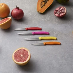 Victorinox Swiss Classic 2 X Paring Knife With Pointed Tip Orange (67606L119B) -Kitchenknives Shop cut swiss classic b1 paring ls2 2 1