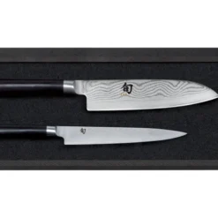 Kai Shun Knife Set (KAI-DMS-230) - 15cm Utility Knife & 16cm Santoku Knife