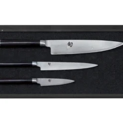 Kai Shun Knife Set - 8.5cm Office Knife, 15cm Utility Knife, 20cm Chefs Knife (KAI-DMS-300)