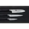 Kai Shun Knife Set (KAI-DMS-310) - 8.5cm Office Knife, 15cm Utility Knife, 16cm Santoku Knife