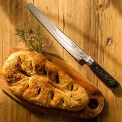 I.O.Shen 250mm Extra Long Bread Knife -Kitchenknives Shop extra long bread knife 02
