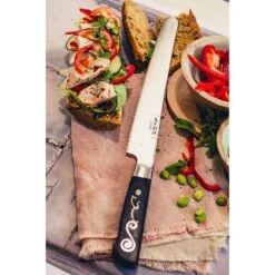 I.O.Shen 250mm Extra Long Bread Knife -Kitchenknives Shop extra long bread knife 07