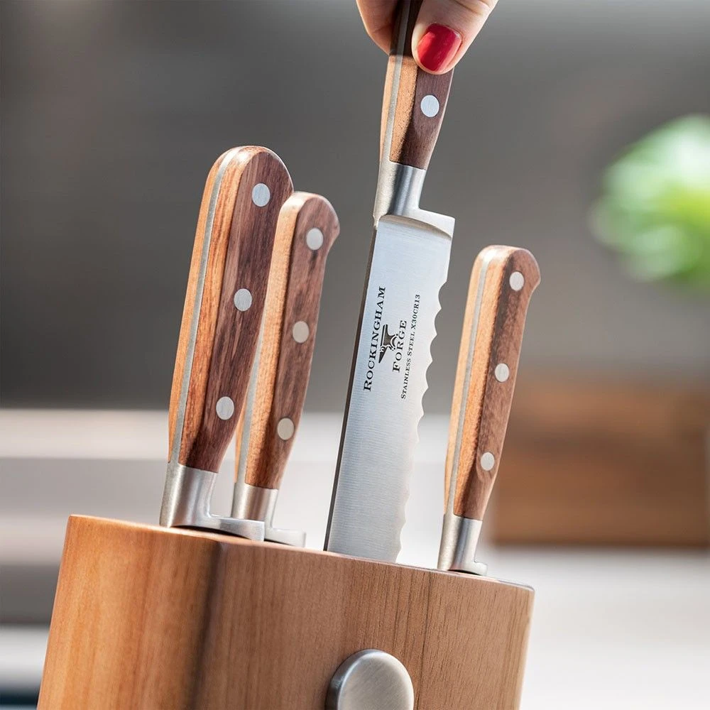 Rockingham Forge Pro Wood Series 2 Piece Set (9cm Paring Knife & 13cm Santoku Knife) 8 Rockingham Forge Pro Wood Series 2 Piece Set (9cm Paring Knife & 13cm Santoku Knife) - Image 6