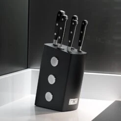 Rockingham Forge Pro Black Series 6 Piece Knife Block Set (RF-9009/6B) -Kitchenknives Shop frf 9009 block lifestyle 01 compressed