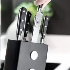 Rockingham Forge Pro Black Series 6 Piece Knife Block Set (RF-9009/6B) -Kitchenknives Shop frf 9009 block lifestyle 03 compressed