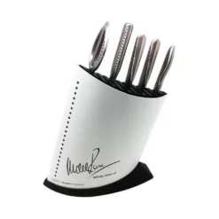 Global Michel Roux Jr GR52/SS6 - 6 Piece Stainless Steel Knife Block Set (GR52/SS6)