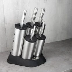Global NI Series 6 Piece Engine Knife Block Set (GN-2020/6B) -Kitchenknives Shop gn 2020 6b 4