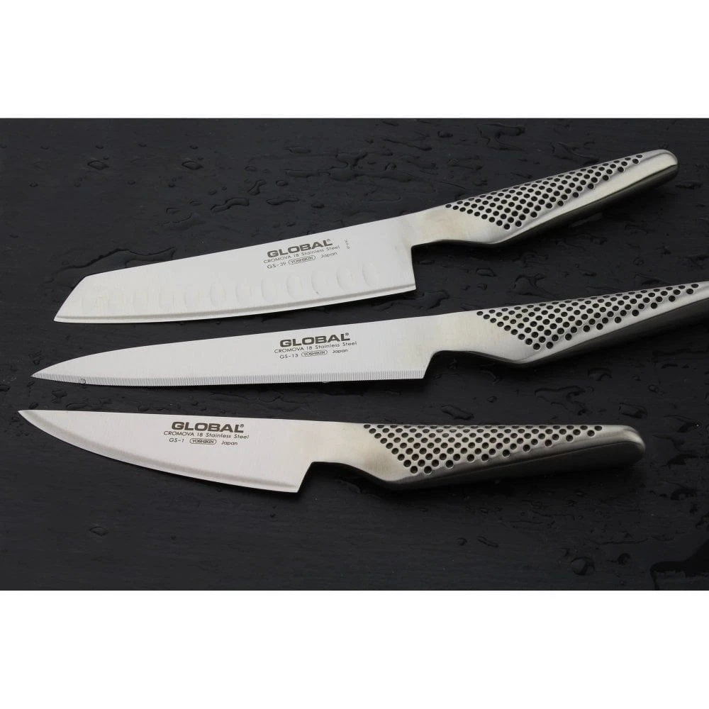 Global GS 11cm Fluted Santoku Knife (GS-57) 5 Global GS 11cm Fluted Santoku Knife (GS-57) - Image 3