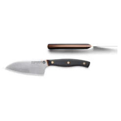 Savernake DNA GT11 11cm Bar Knife - Anthracite & Orange With Traditional Handle -Kitchenknives Shop gt11 bar knife top side 1