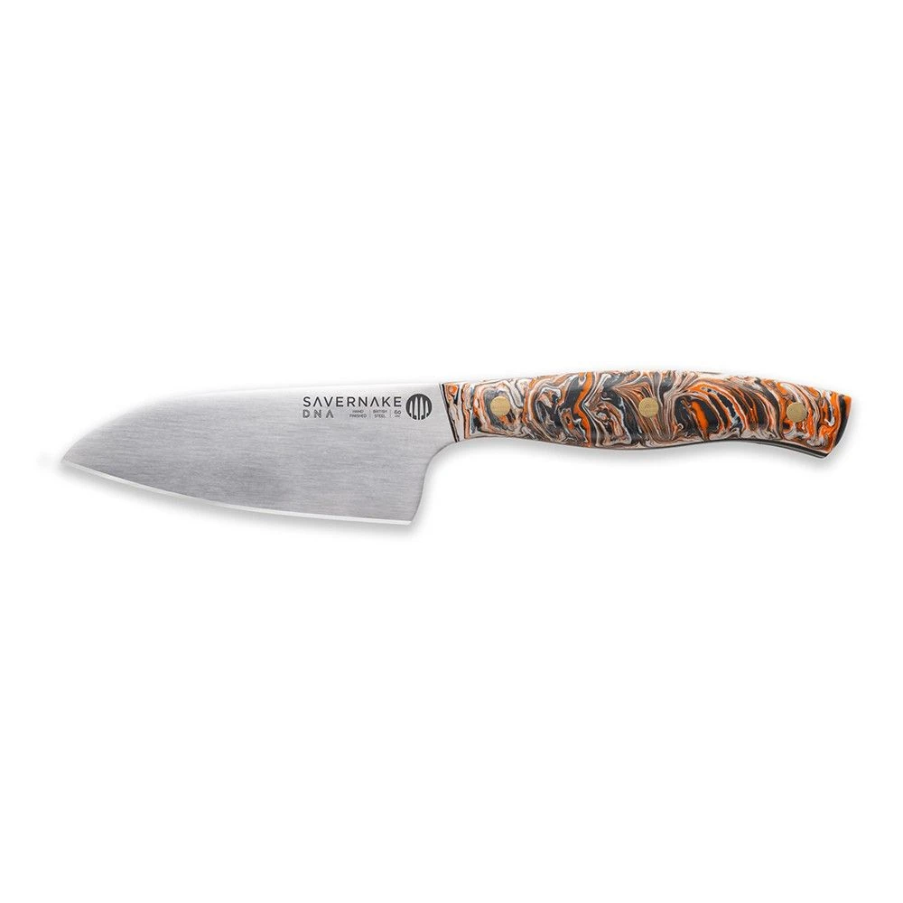 Savernake DNA GT11 11cm Bar Knife - Anthracite, Arctic & Orange With Marble Handle 3 Savernake DNA GT11 11cm Bar Knife - Anthracite, Arctic & Orange With Marble Handle
