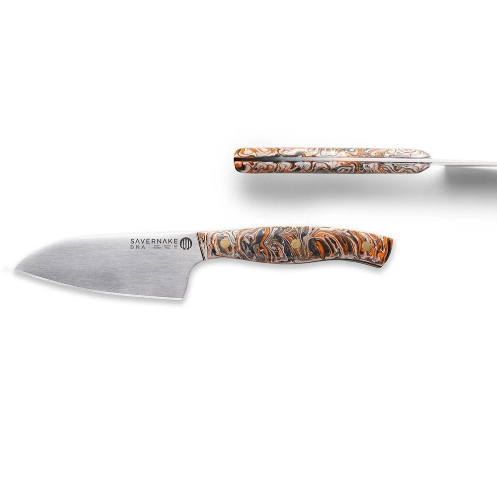 Savernake DNA GT11 11cm Bar Knife - Anthracite, Arctic & Orange With Marble Handle 4 Savernake DNA GT11 11cm Bar Knife - Anthracite, Arctic & Orange With Marble Handle - Image 2