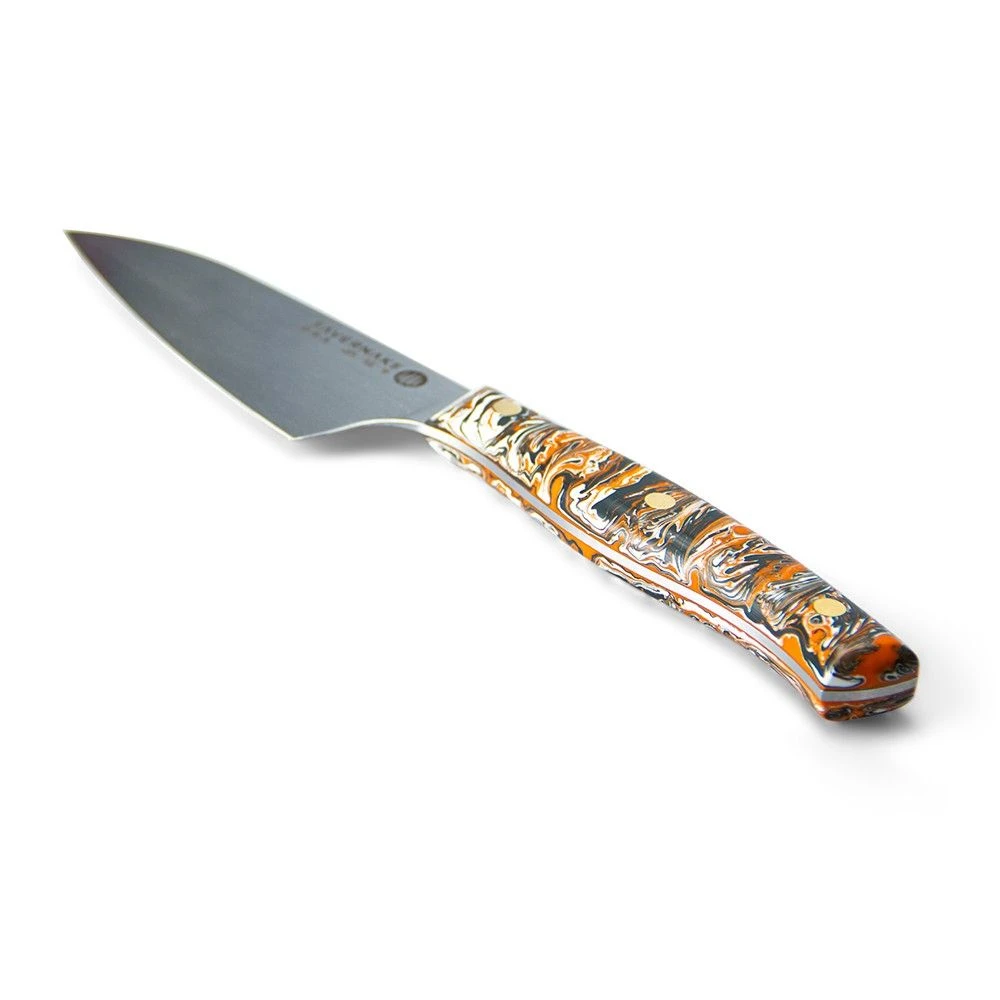 Savernake DNA GT11 11cm Bar Knife - Anthracite, Arctic & Orange With Marble Handle 6 Savernake DNA GT11 11cm Bar Knife - Anthracite, Arctic & Orange With Marble Handle - Image 4