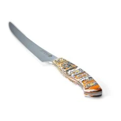 Savernake DNA PC26 26cm Carving Knife - Anthracite, Arctic & Orange With Marble Handle -Kitchenknives Shop house marble pc26 iso handle