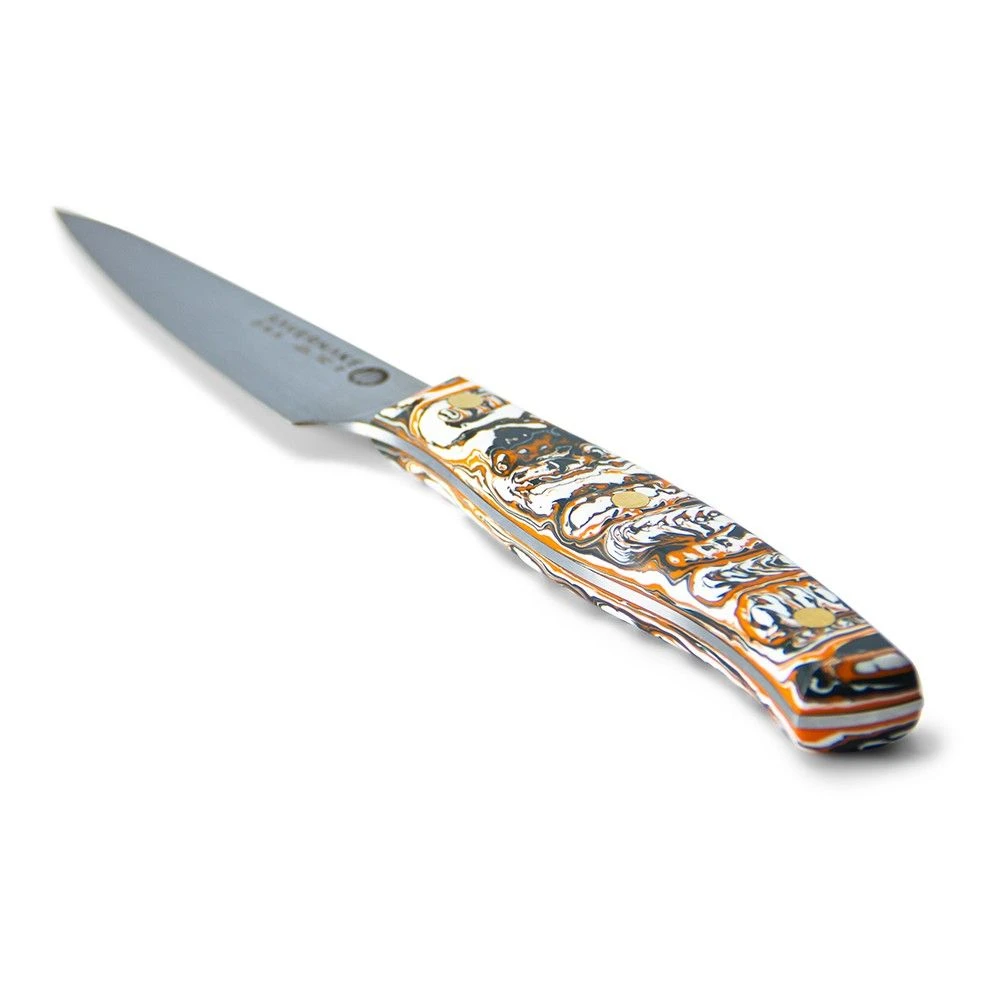 Savernake DNA SY11 11cm Large Paring Knife - Anthracite, Arctic & Orange With Marble Handle 6 Savernake DNA SY11 11cm Large Paring Knife - Anthracite, Arctic & Orange With Marble Handle - Image 4