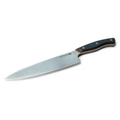 Savernake DNA DC21 21cm Chef's Knife - Anthracite & Orange With Traditional Handle -Kitchenknives Shop house trad dc21 iso blade 1