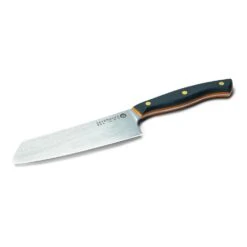 Savernake DNA GC14 14cm Nakiri - Anthracite & Orange With Traditional Handle -Kitchenknives Shop house trad gc14 iso blade