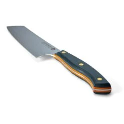 Savernake DNA GC14 14cm Nakiri - Anthracite & Orange With Traditional Handle -Kitchenknives Shop house trad gc14 iso handle
