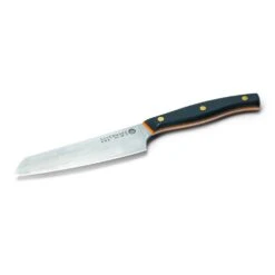 Savernake DNA NC12 12cm Utility Knife - Anthracite & Orange With Traditional Handle -Kitchenknives Shop house trad nc12 iso blade