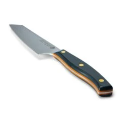 Savernake DNA NC12 12cm Utility Knife - Anthracite & Orange With Traditional Handle -Kitchenknives Shop house trad nc12 iso handle