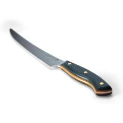 Savernake DNA PC26 26cm Carving Knife - Anthracite & Orange With Traditional Handle 9 Savernake DNA PC26 26cm Carving Knife - Anthracite & Orange With Traditional Handle -Kitchenknives Shop house trad pc26 iso handle 1