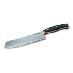 Savernake DNA SK18 18cm Nakiri - Anthracite & Orange With Traditional Handle -Kitchenknives Shop house trad sk18 iso blade
