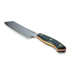 Savernake DNA SK18 18cm Nakiri - Anthracite & Orange With Traditional Handle -Kitchenknives Shop house trad sk18 iso handle