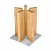 Kai Shun Kai Magnet Knife Block "Stonehenge" - Oak/Stainless Steel (KAI-STH-3 TM) -Kitchenknives Shop kai sth 3 tm