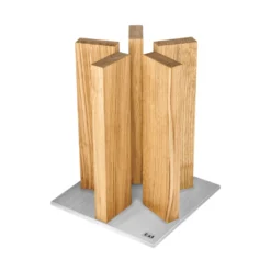 Kai Shun Kai Magnet Knife Block "Stonehenge" - Oak/Stainless Steel (KAI-STH-3 TM)
