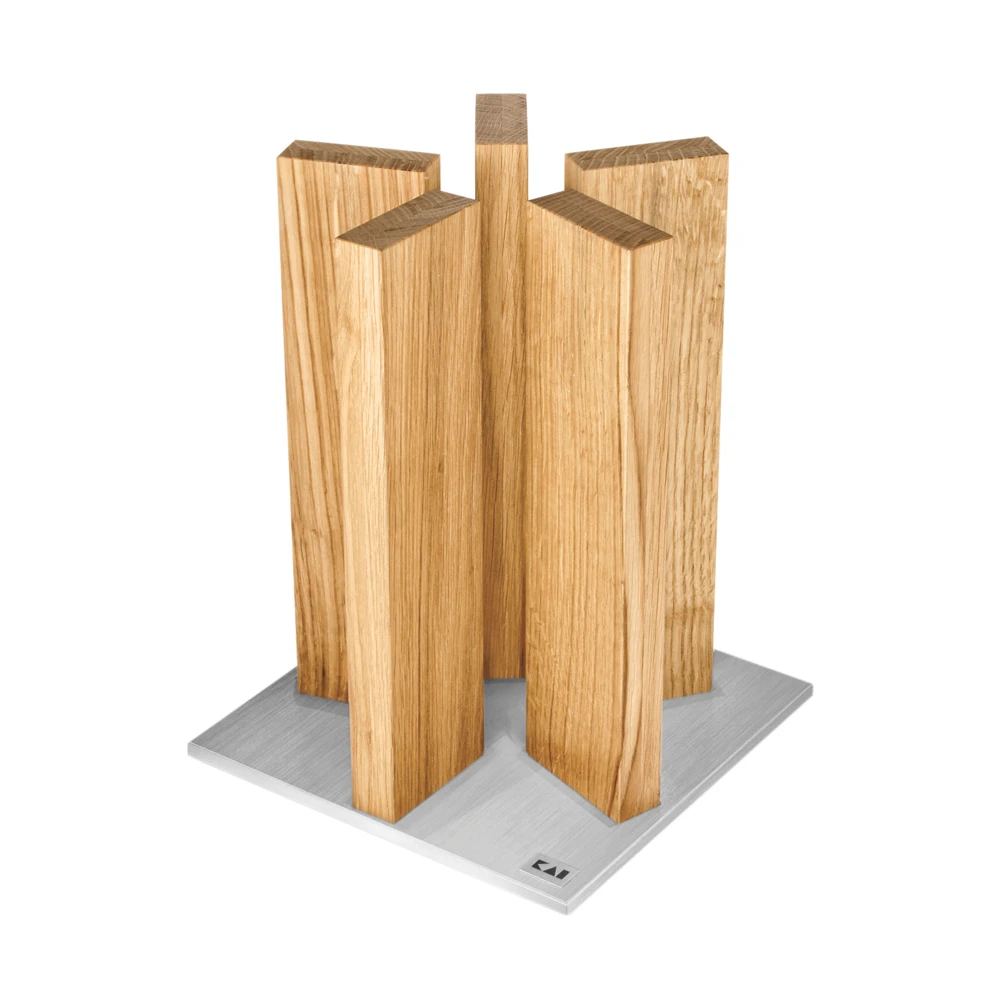 Kai Shun Kai Magnet Knife Block "Stonehenge" - Oak/Stainless Steel (KAI-STH-3 TM) 3 Kai Shun Kai Magnet Knife Block "Stonehenge" - Oak/Stainless Steel (KAI-STH-3 TM)