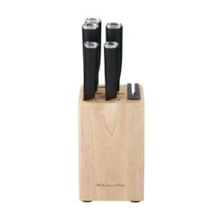 KitchenAid Classic 5pc Japanese Knife Block Set -Kitchenknives Shop ke5pstanobg 3