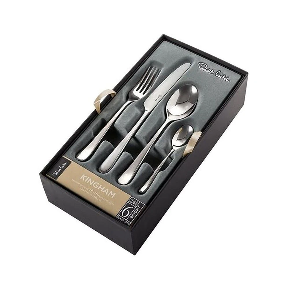 Robert Welch Kingham Bright Cutlery 24 Piece Set With Free Small Cutlery Tray 6 Robert Welch Kingham Bright Cutlery 24 Piece Set With Free Small Cutlery Tray - Image 4