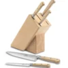 Lion Sabatier® Ideal Broceliande Block & 5pc Knife Set (Ashwood Handle With Stainless Steel Rivets) -Kitchenknives Shop kk 664387 1 scaled