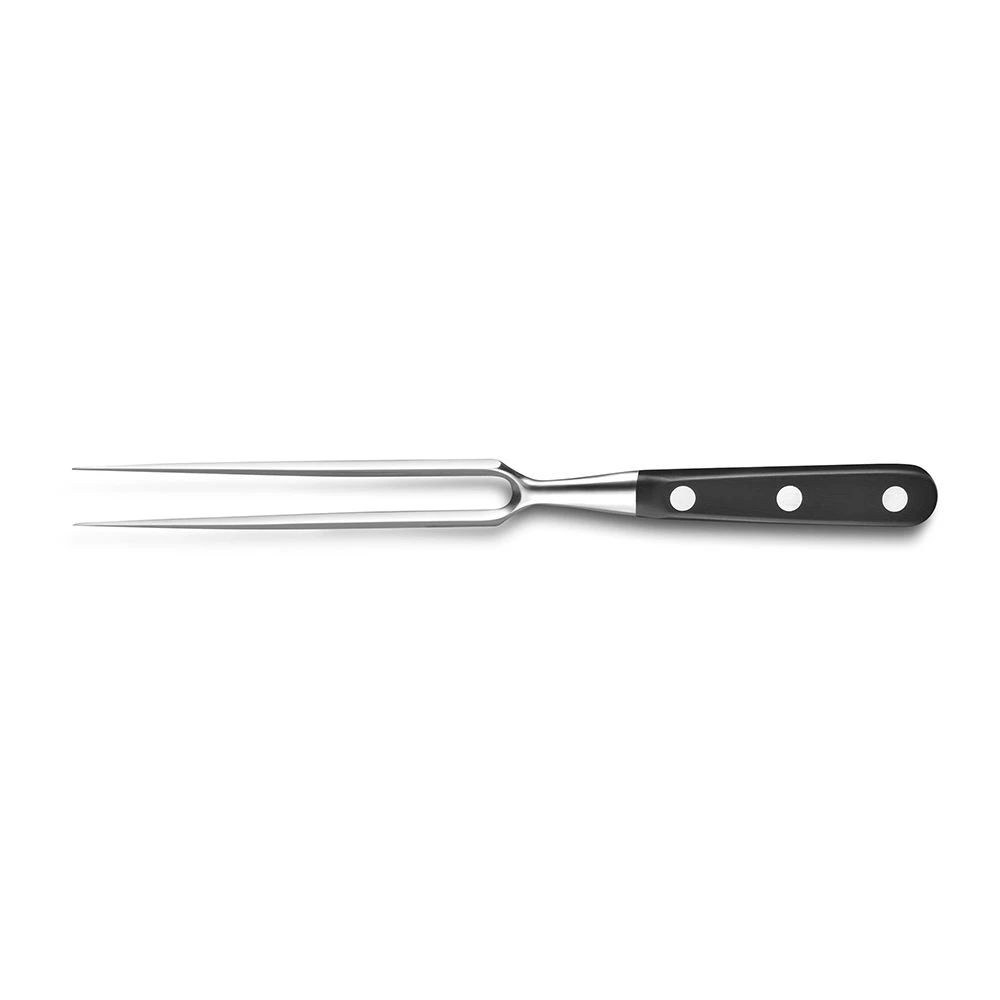 Lion Sabatier® Ideal 15cm Carving Fork (Black Handle With Stainless Steel Rivets) 3 Lion Sabatier® Ideal 15cm Carving Fork (Black Handle With Stainless Steel Rivets)