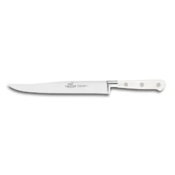 Lion Sabatier® Ideal Toque Blanche White Block & 5pc Knife Set (White Handle With Stainless Steel Rivets) 12 Lion Sabatier® Ideal Toque Blanche White Block & 5pc Knife Set (White Handle With Stainless Steel Rivets) -Kitchenknives Shop kk 802283 1
