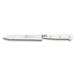 Lion Sabatier® Ideal Toque Blanche White Block & 5pc Knife Set (White Handle With Stainless Steel Rivets) 10 Lion Sabatier® Ideal Toque Blanche White Block & 5pc Knife Set (White Handle With Stainless Steel Rivets) -Kitchenknives Shop kk 802383 3