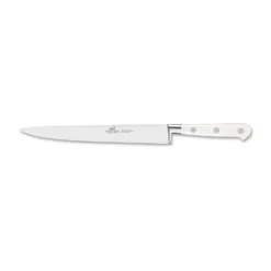 Lion Sabatier® Ideal Toque Blanche 25cm Cook's Knife (White Handle With Stainless Steel Rivets)