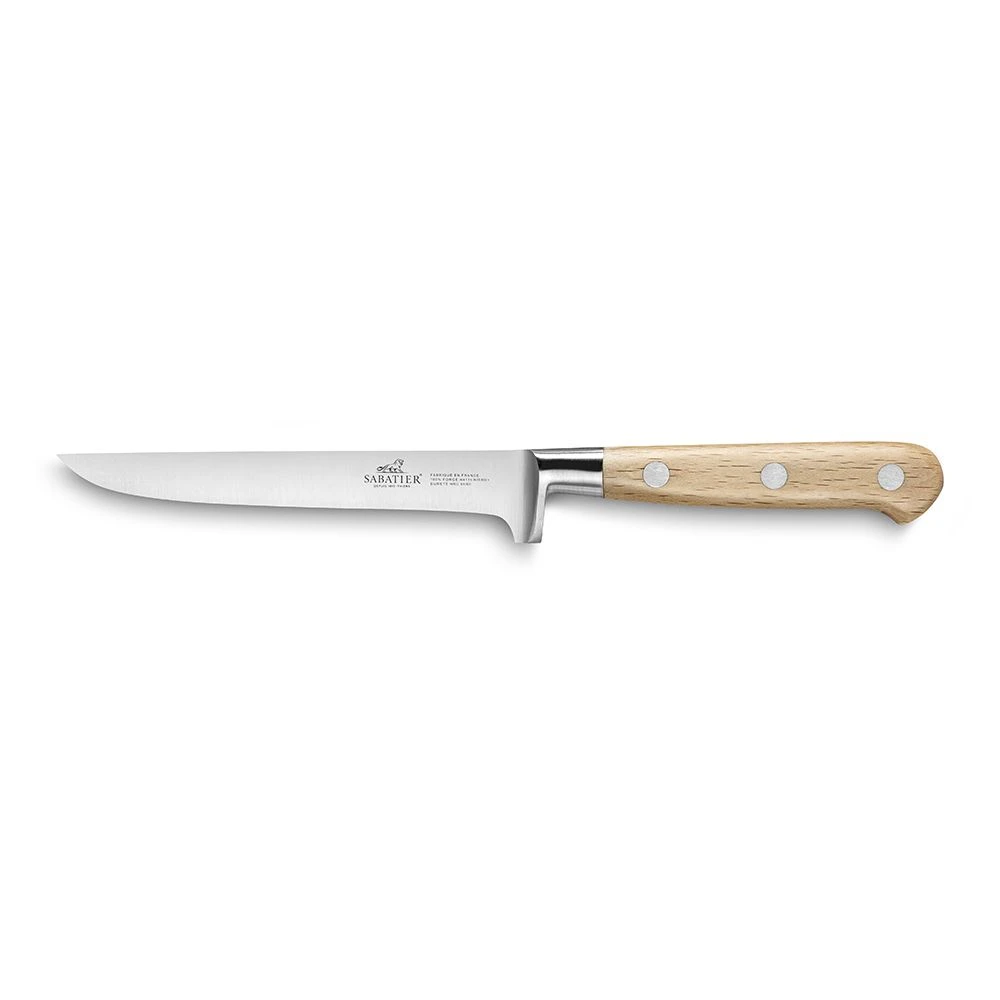 Lion Sabatier® Ideal Broceliande 13cm Boning Knife (Ashwood Handle With Stainless Steel Rivets) 3 Lion Sabatier® Ideal Broceliande 13cm Boning Knife (Ashwood Handle With Stainless Steel Rivets)