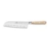 Lion Sabatier® Ideal Broceliande 18cm Scalloped Santoku Knife (Ashwood Handle With Stainless Steel Rivets) 1 Lion Sabatier® Ideal Broceliande 18cm Scalloped Santoku Knife (Ashwood Handle With Stainless Steel Rivets) -Kitchenknives Shop kk 834787