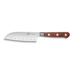 Lion Sabatier® Ideal Saveur 13cm Scalloped Santoku Knife (Pakka Wood Handle With Brass Rivets)