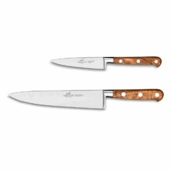 Lion Sabatier® Ideal Provencao 2 Piece Knife Set - 10cm Paring & 20cm Cooks Knife (Olive Handle With Stainless Steel Rivets) -Kitchenknives Shop kk 893785