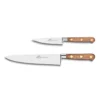 Lion Sabatier® Ideal Perigord 2 Piece Set - 10cm Paring & 20cm Cooks Knife (Walnut Handle With Brass Rivets) -Kitchenknives Shop kk 893786