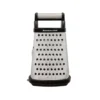 KitchenAid Stainless Steel Box Grater Black With Container -Kitchenknives Shop kqg300osobe