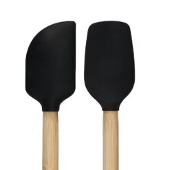 KitchenAid 2pc Mini Spatulas Bamboo -Kitchenknives Shop kqg692ohobe 2