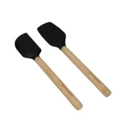 KitchenAid 2pc Mini Spatulas Bamboo -Kitchenknives Shop kqg692ohobe 3