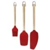 KitchenAid Birch 3pc Spatula Pastry Brush Red -Kitchenknives Shop kqr751ohe